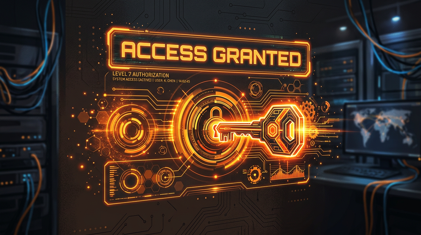 Access granted illustration