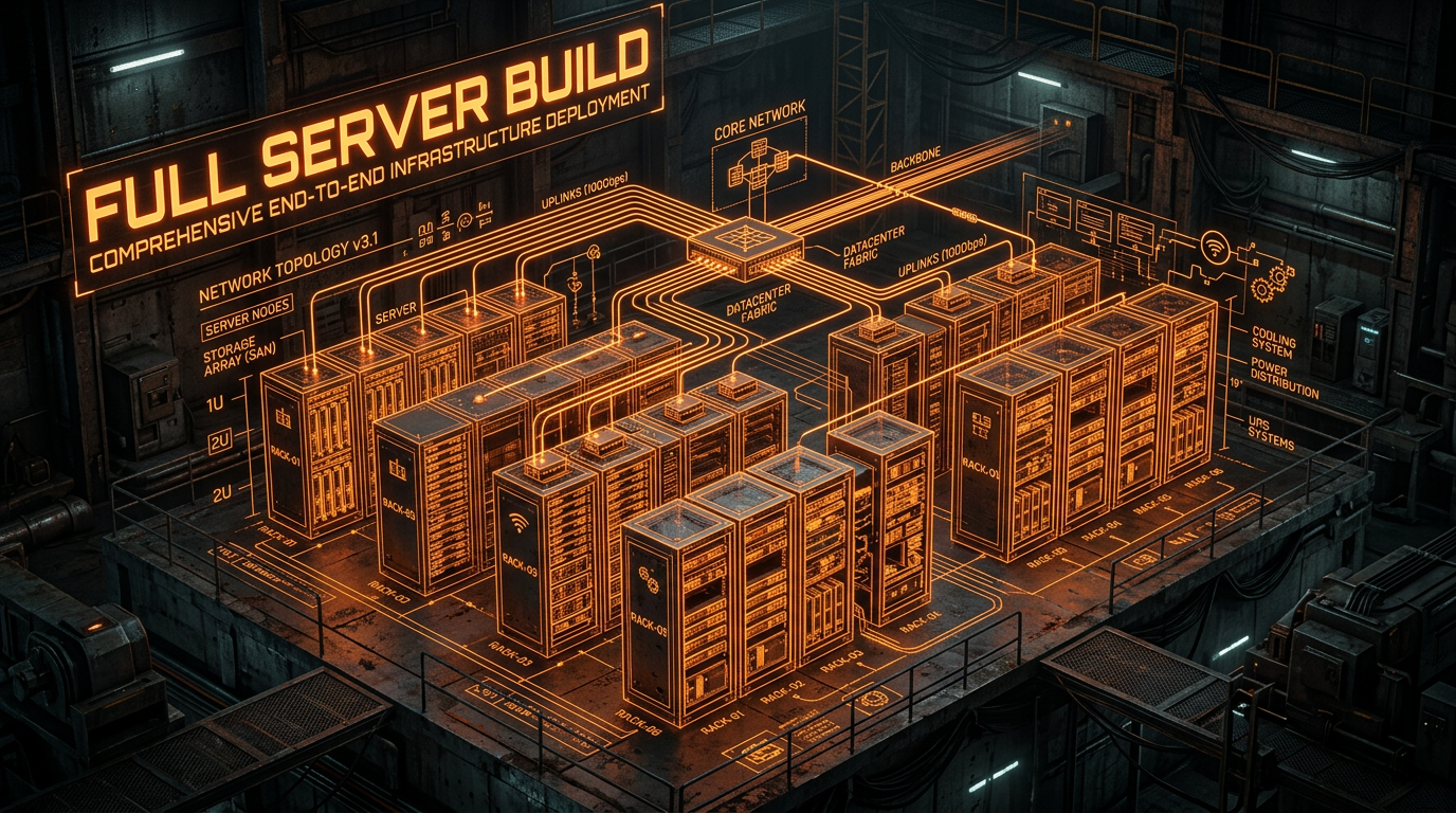 Full server build illustration