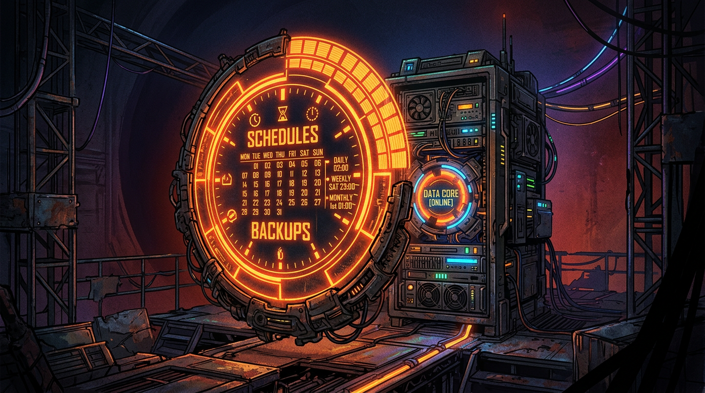 Restart and backup schedules illustration